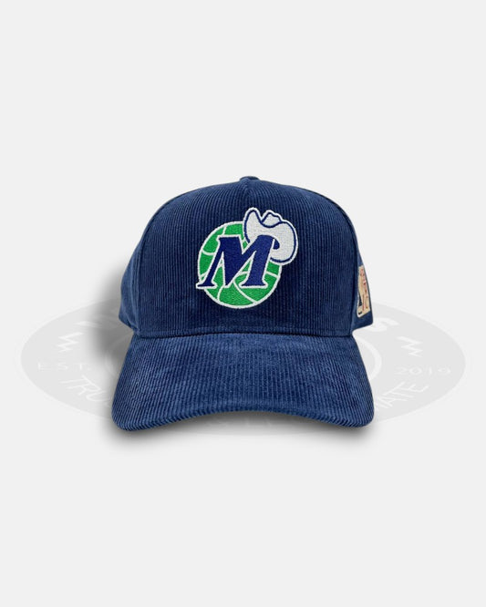 Dallas Mavericks Team Logo Hard Wood Classic Corduroy Pro Pinch Fit Snapback Hat