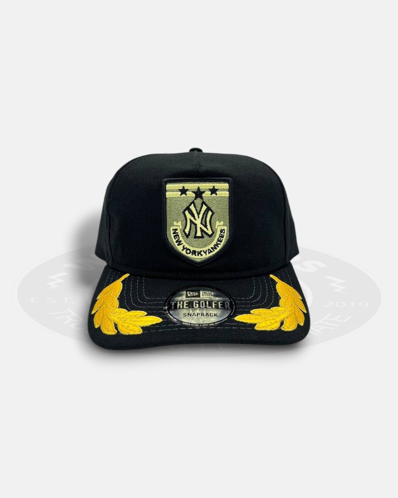 New York Yankees 3 Star Wreath The Golfer Snapback Hat