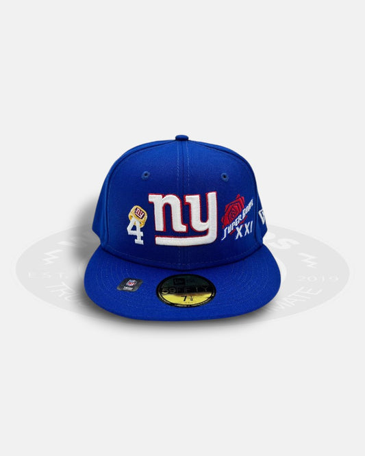 New York Mets Superbowl Champion Overall Logo 59Fifty Fitted Hat