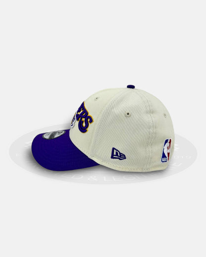 Los Angeles Lakers Arch Logo Twist 9FORTY Youth Snapback Hat