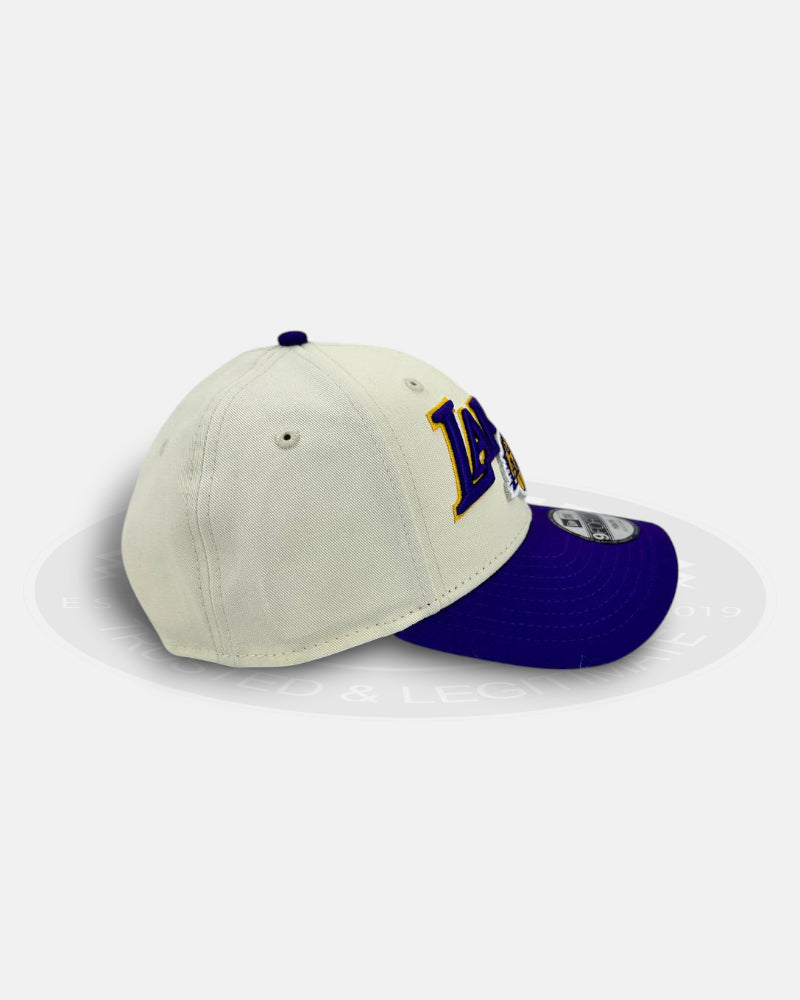 Los Angeles Lakers Arch Logo Twist 9FORTY Youth Snapback Hat