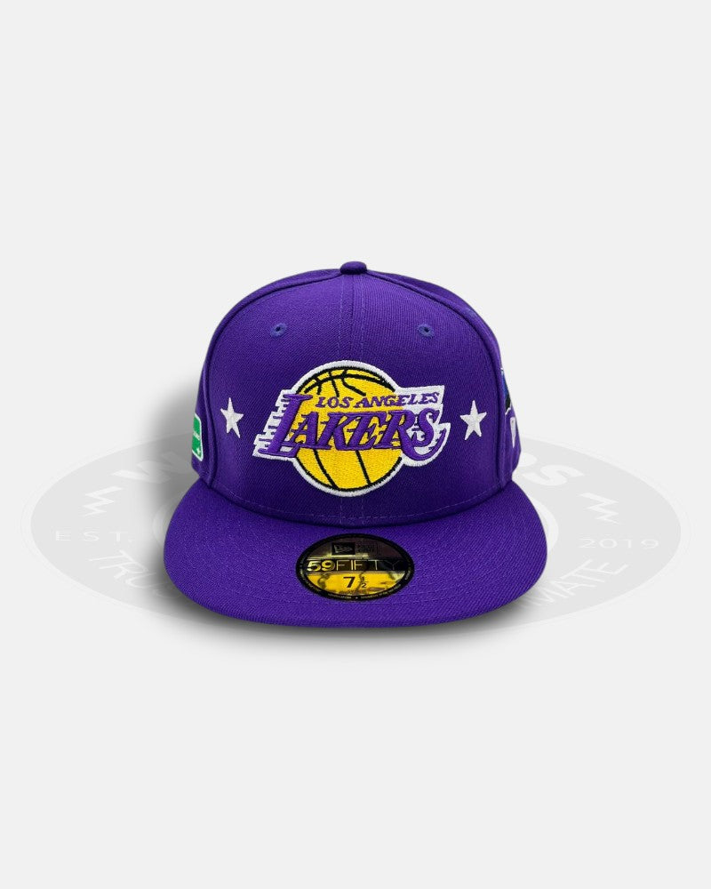 Los Angeles Lakers West Coast Overall Logo 59Fifty Fitted Hat