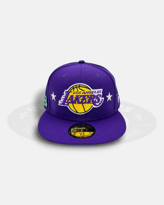 Los Angeles Lakers West Coast Overall Logo 59Fifty Fitted Hat