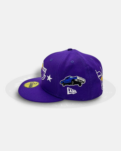 Los Angeles Lakers West Coast Overall Logo 59Fifty Fitted Hat