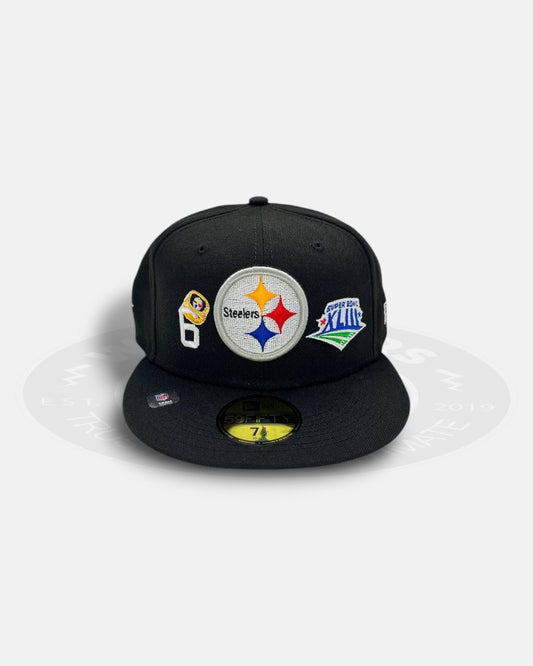 Pittsburgh Steelers Super Bowl Overall Logo 59Fifty Fitted Hat