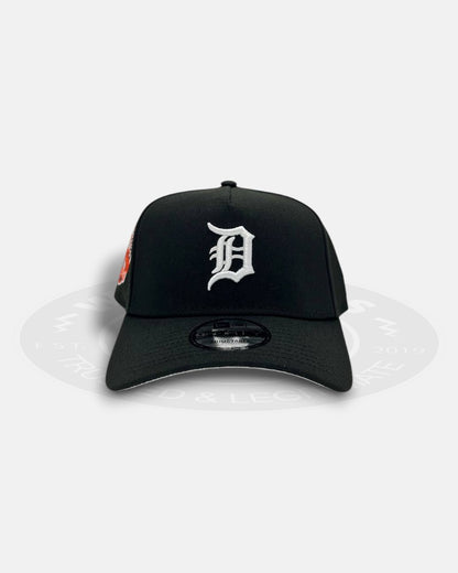 Detroit Tigers 1912-1999 Michigan Trumbull Tiger Stadium Chrome Black  9Forty A-Frame Snapback Hat