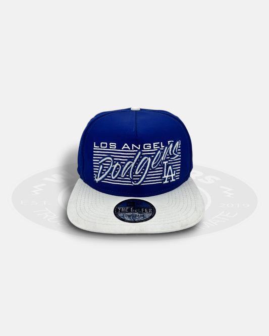 Los Angeles Dodgers Retro Block Script Golfer Snapback Hat