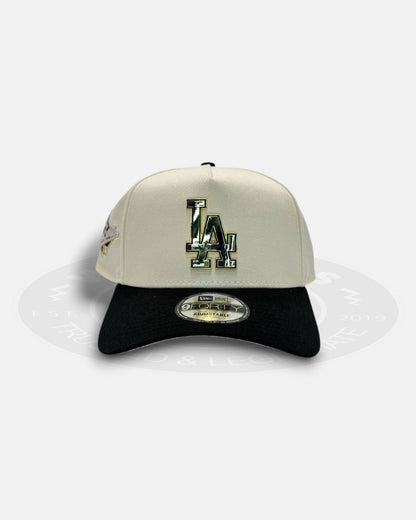 Los Angeles Dodgers Metal Logo 1988 World Series Two Tone 9Forty A-Frame Snapback Hat