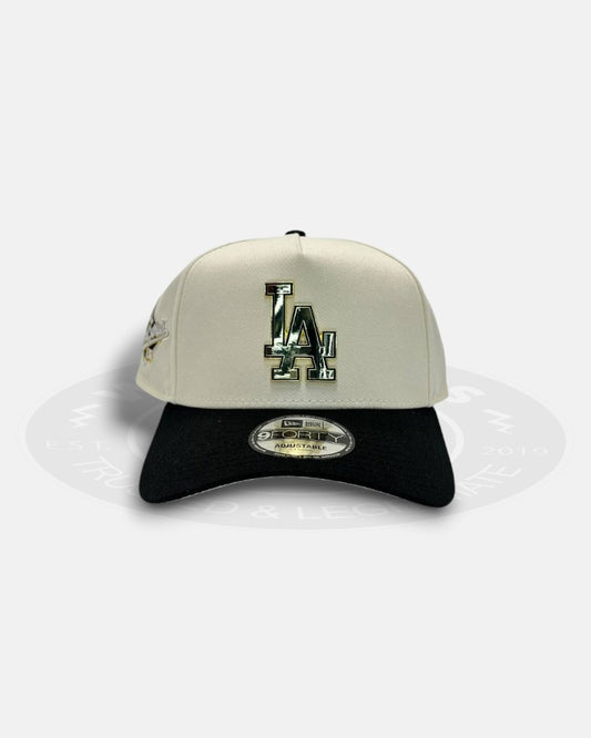 Los Angeles Dodgers Metal Logo 1988 World Series Two Tone 9Forty A-Frame Snapback Hat