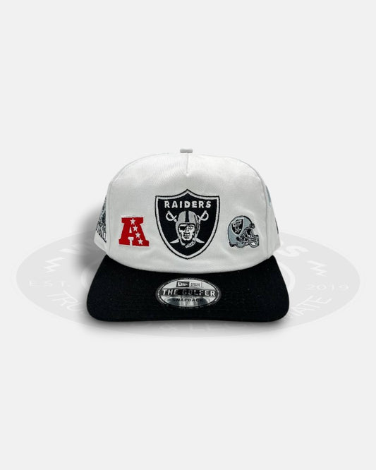 Las Vegas Raiders Overall Logo The Golfer Snapback Hat