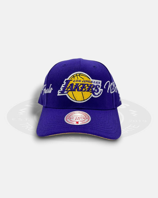 Los Angeles Lakers NBA Champion Overall Logo Pro Crown Snapback Hat