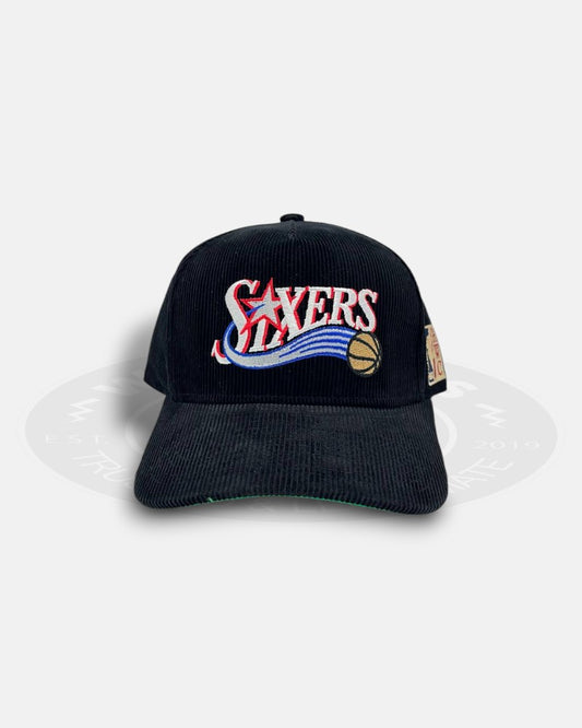 Philadelphia 76ers Hard Wood Classic Collection Corduroy Pro Pinch Fit Snapback Hat