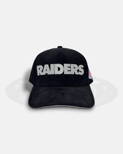 Las Vegas Raiders NFL Collection Corduroy Pro Pinch Fit Snapback Hat