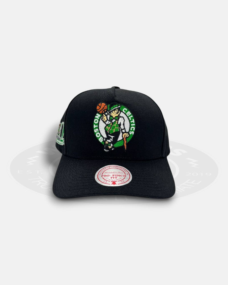 Mitchell & Ness Boston Celtics Side Emblem Pro Pinch Snapback Hat