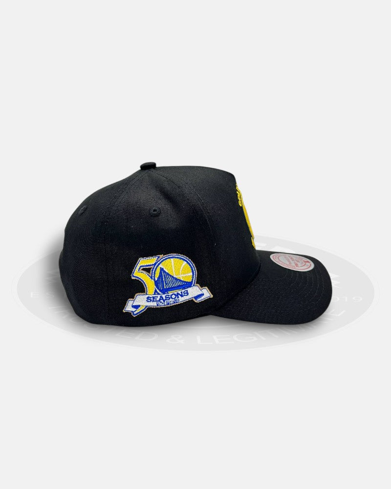 Golden State Warriors 50th Seasons Pro Pinch Fit Snapback Hat