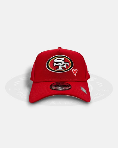 San Francisco 49ers Love Hearts 9Forty A-Frame Snapback Hat