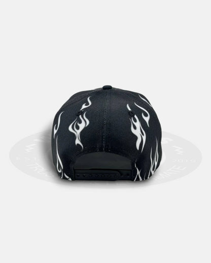 Chicago White Sox White Flames 9Forty A-Frame Snapback Hat