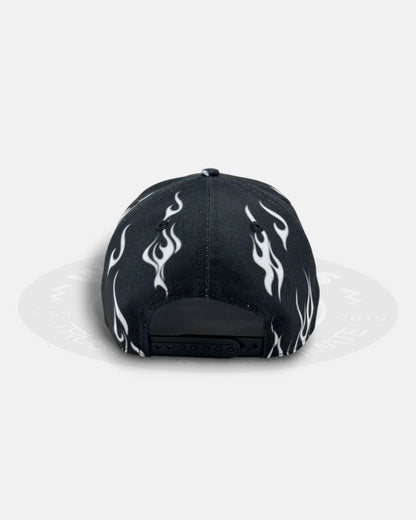 Detroit Tigers White Flames 9Forty A-Frame Snapback Hat