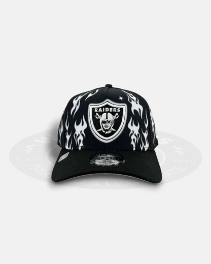Las Vegas White Flames 9Forty A-Frame Snapback Hat