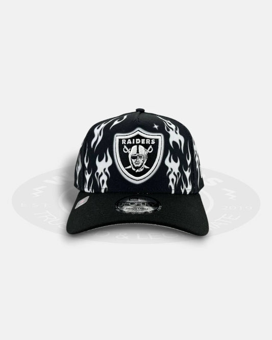 Las Vegas White Flames 9Forty A-Frame Snapback Hat
