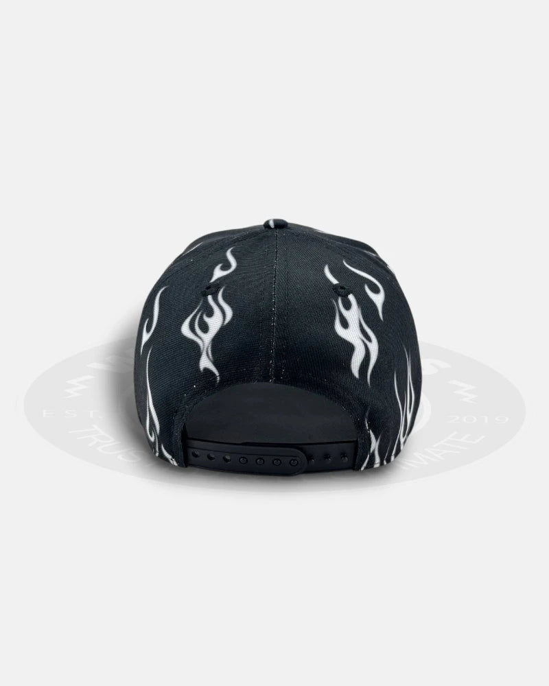 Las Vegas White Flames 9Forty A-Frame Snapback Hat