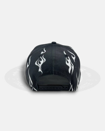 Los Angeles Dodgers White Flames 9Forty A-Frame Snapback Hat