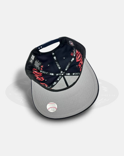 Boston Red Sox Oversized Gothic All Over 9FORTY A-Frame Snapback Hat