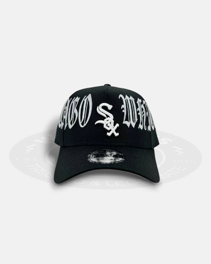 Chicago White Sox Oversized Gothic All Over 9FORTY A-Frame Snapback Hat