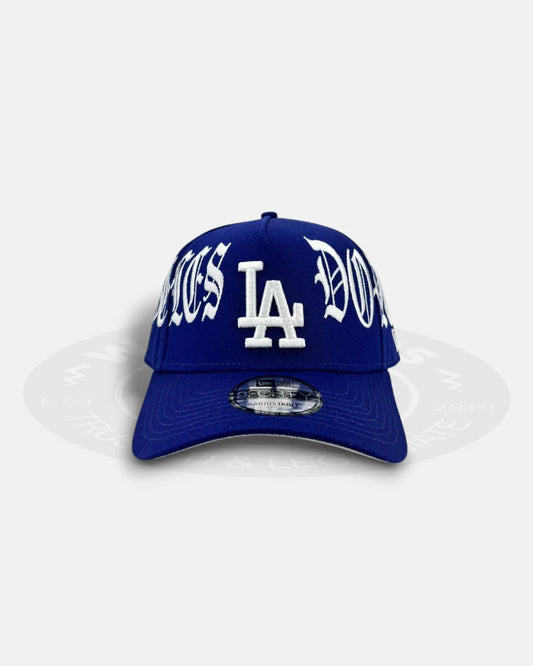 Los Angeles Dodgers Oversized Gothic All Over 9FORTY A-Frame Snapback Hat