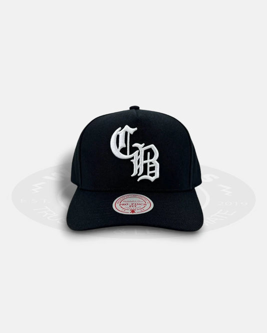 Chicago Bulls Gothic Letters Pro Pinch Snapback Hat