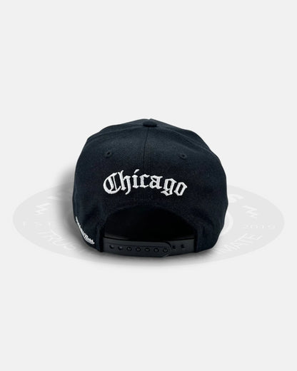 Chicago Bulls Gothic Letters Pro Pinch Snapback Hat
