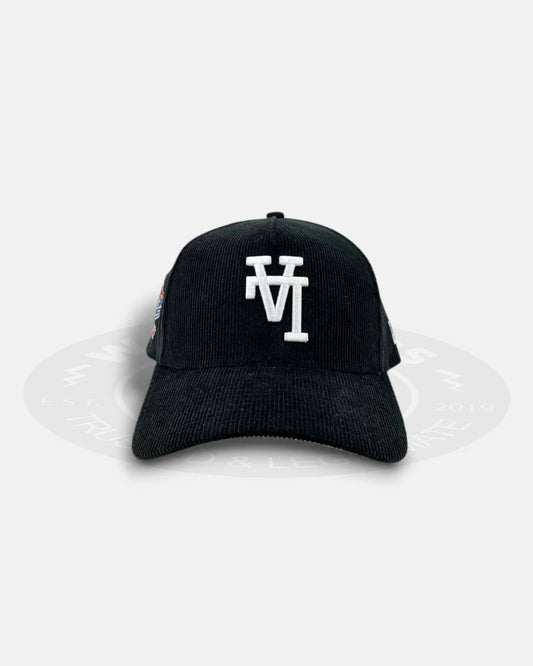 Los Angeles Dodgers Upside Down Corduroy Black 9FORTY A-Frame Snapback Hat