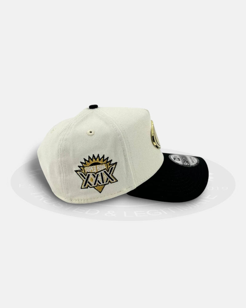 San Francisco 49ers Metal Badge Chrome Two Tone 9FORTY A-Frame Snapback Hat