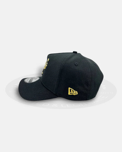 Chicago Bulls Metal Badge Black 9FORTY A-Frame Snapback Hat