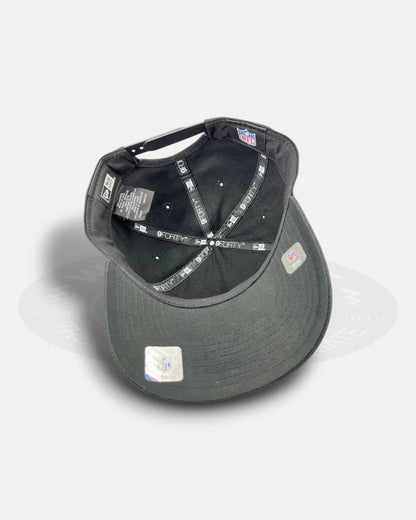 Las Vegas Raiders Metal Badge Black 9FORTY A-Frame Snapback Hat