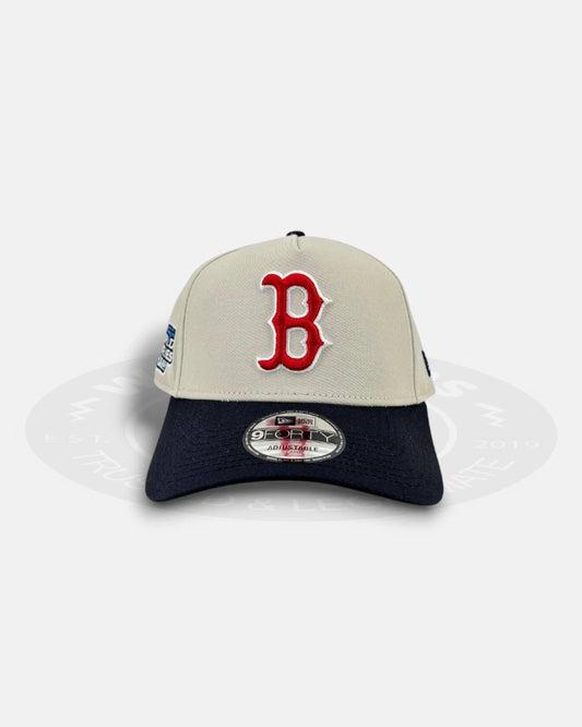 Boston Red Sox 2004 World Series Stone Chrome Two Tone 9FORTY A-Frame Snapback Hat