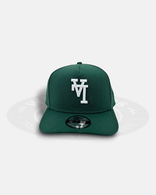Los Angeles Dodgers Upside Down Green Pre Curved 9FIFTY A-Frame Snapback Hat