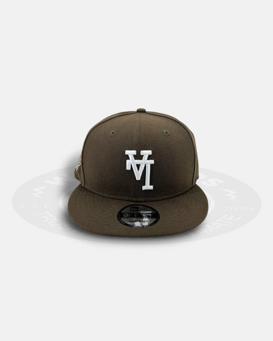 Los Angeles Dodgers Upside Down Brown Side Patch 9FIFTY Snapback Hat