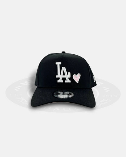 Los Angeles Dodgers Valentines Heart 9FORTY A-Frame Snapback Hat