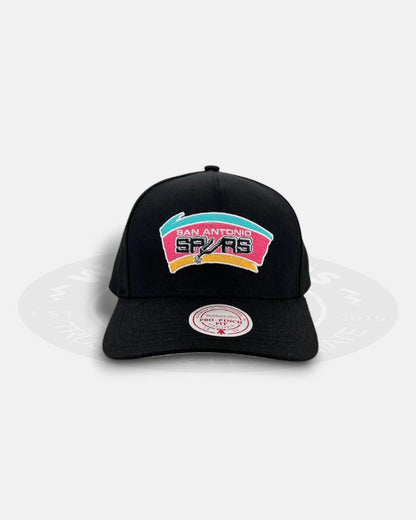 San Antonio Spurs HWC Black Pro Pinch Snapback Hat