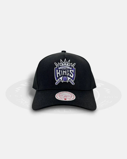 Sacramento Kings HWC Black Pro Pinch Snapback Hat
