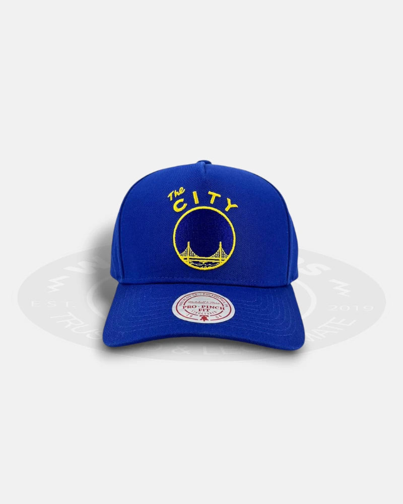 Golden State Warriors HWC Blue Team Color Pro Pinch Snapback Hat
