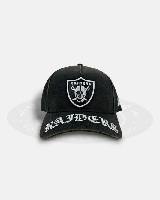 Las Vegas Raiders Gothic Fade 9FORTY A-Frame Snapback Hat
