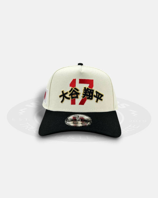 Los Angeles Dodgers Ohtani 17 Japan Chrome Two Tone 9FORTY A-Frame Snapback Hat