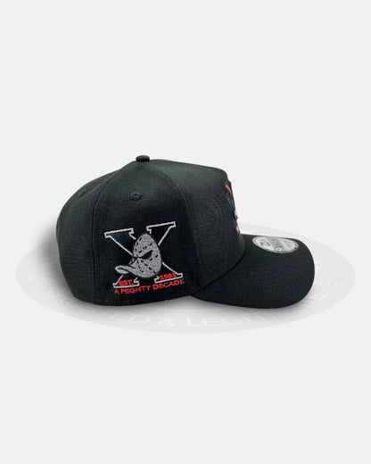 Anaheim Ducks A Mighty Decade Black Red 9FORTY A-Frame Snapback Hat