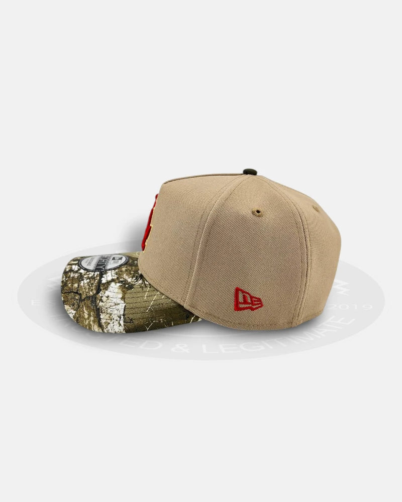 Los Angeles Dodgers Red Real Tree 9FORTY A-Frame Snapback Hat