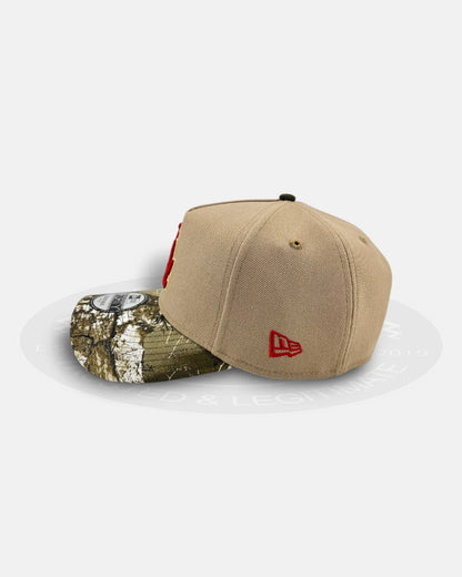 Los Angeles Dodgers Red Real Tree 9FORTY A-Frame Snapback Hat