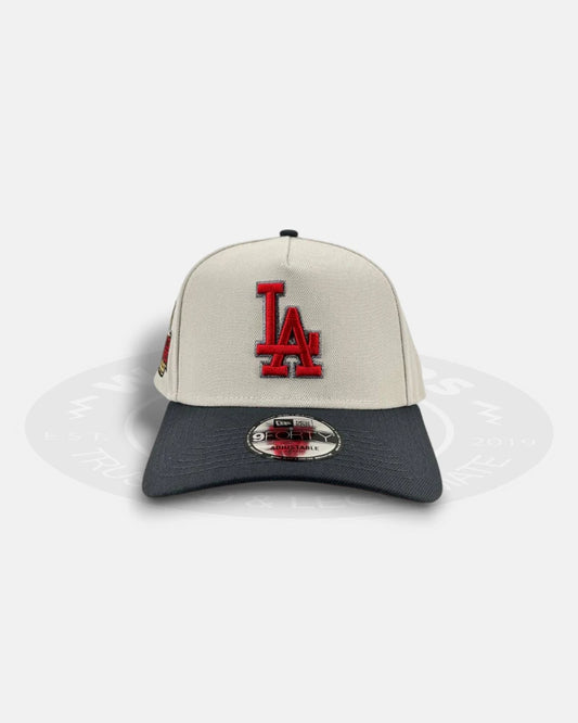 Los Angeles Dodgers Crimson Steel 9FORTY A-Frame Snapback Hat
