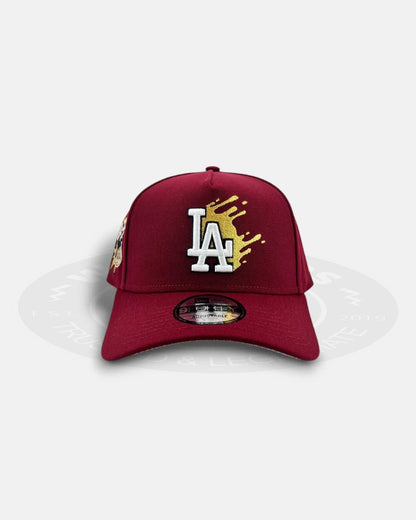 Los Angeles Dodgers Splash Shohei Ohtani Maroon 9FORTY A-Frame Snapback Hat
