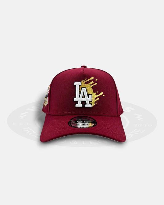 Los Angeles Dodgers Splash Shohei Ohtani Maroon 9FORTY A-Frame Snapback Hat